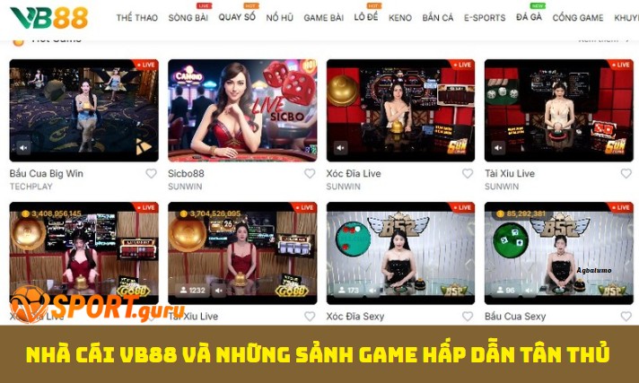 Nhà cái Vb88 và những sảnh game hấp dẫn tân thủ 4 Nhà cái Vb88 và những sảnh game hấp dẫn tân thủ